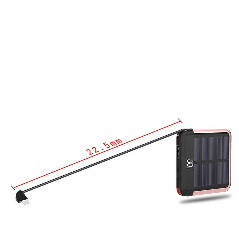 Bank Power Batteri Phone Portable MPPT Portable LED-Licht mit USB 30W Backup Cell Falzpapier Backup 25000mAh Solar Chargerinverter Ladegerät Solar