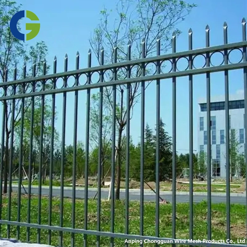 New Wrought Iron Fence Design Metal Stair Railing Steel Fence Steel Picket Fencing