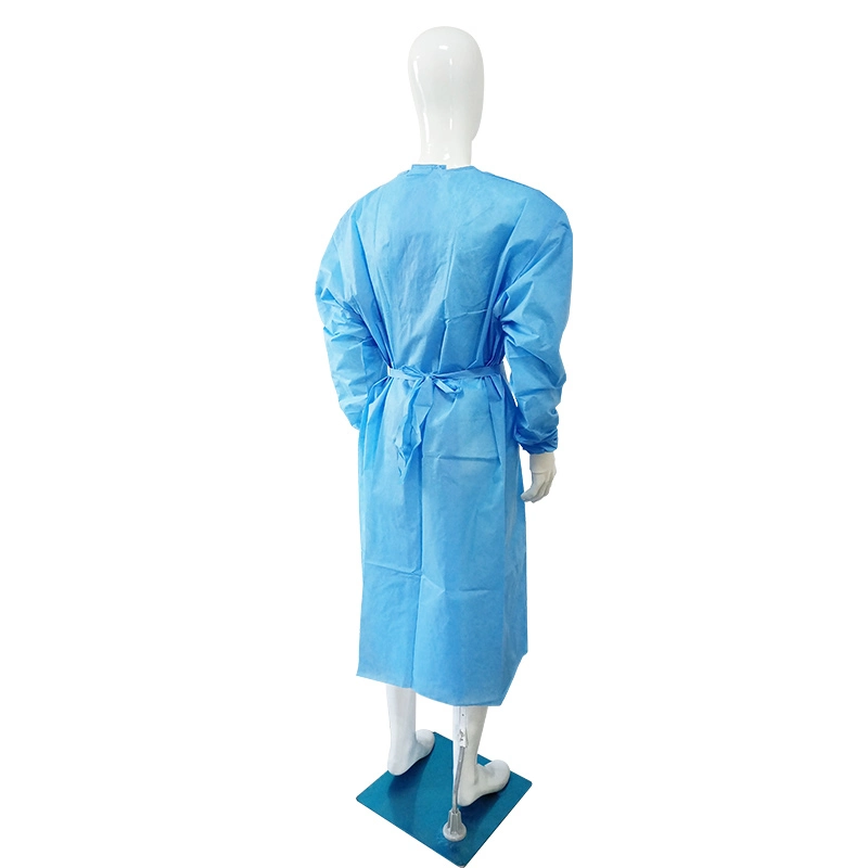 Disposable Blue SMS Nonwoven Nurse Doctor Uniform