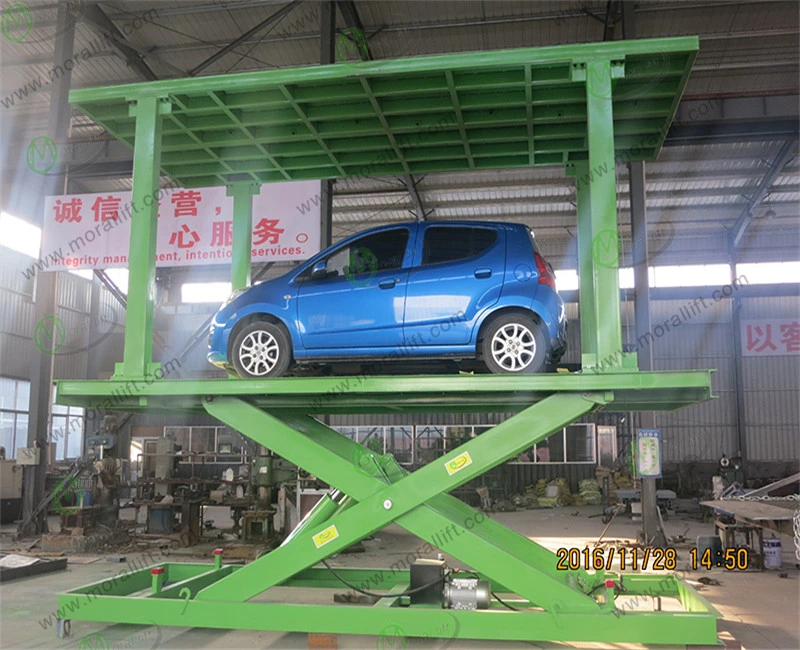 Easy Parking System Underground Scissor Car Lift with Roof