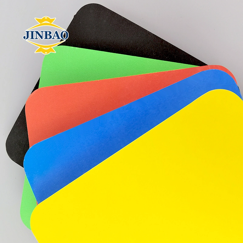 Jinbao 4X8FT 0.55 كثافة من الفلين PVC البيضاء لوحة أساسية مصنوعة من مادة البولي فينيل كلوريد (PVC)، لوحة عرض، لمدة شاشة عرض منبثقة