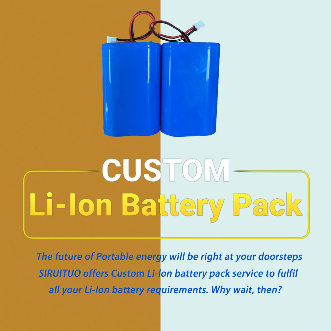 Li-ion Rechargeable Batteries 18650 7.4V Lithium Ion Battery Pack