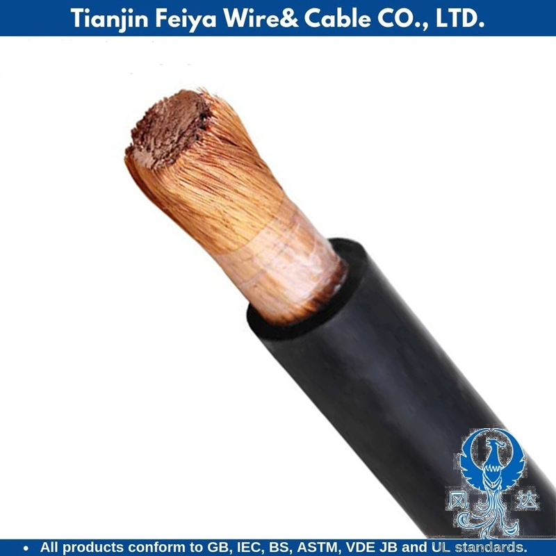 PVC Ho1n2-D 450/750V Flexible Copper Conductor Rubber Insulated Electrical Cable Welding Cable