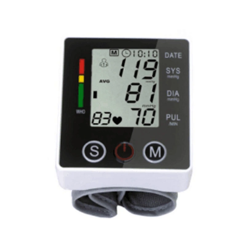 Smart poignet numérique portable Moniteur de pression sanguine Bp sphygmomanomètre d'étalonnage de la machine du sang périphérique de compteur