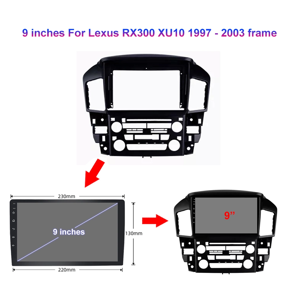 Pantalla táctil Jmance Carplay para Lexus RX300 Xu10 1997 - 2003 Android 2 DIN 4+6410.0 GB Reproductor de DVD para el coche mejor radio de coche Auto