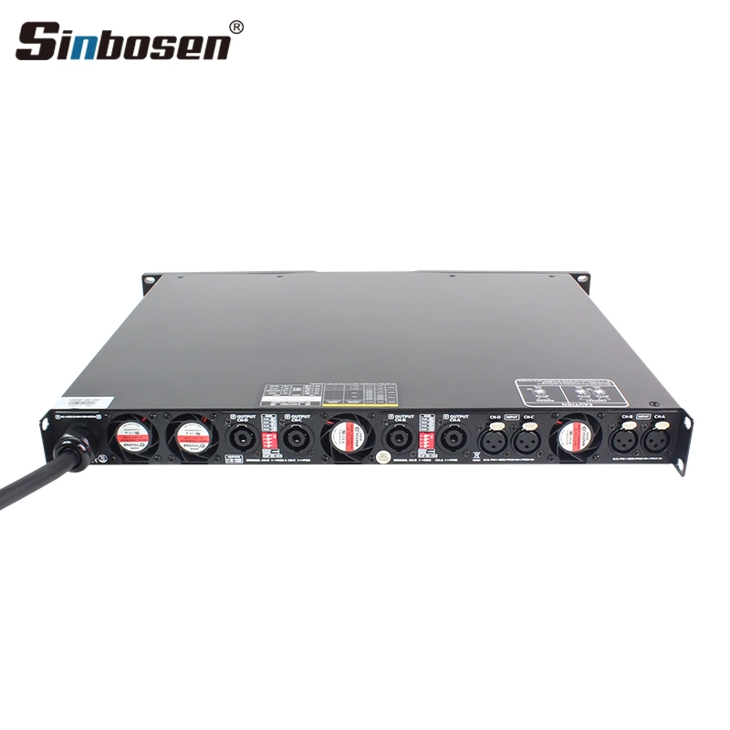 D4-1300 Class D 2 Ohms Stable 4 Channel 1300W Power Amplifier Professional