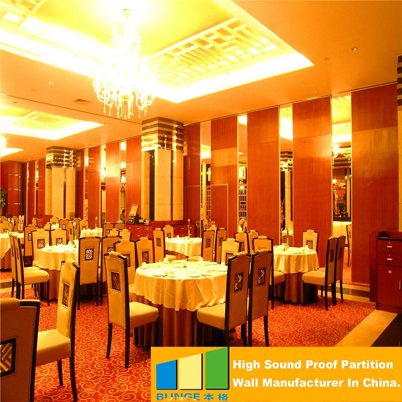 Hotel Movable Partition Conference Center Operable Walls Banquet Hall Folding Wooden Doors for Nigeria