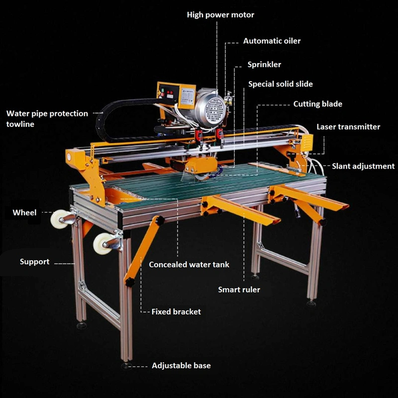 Bester Preis CE Tragbare elektrische Marmor Granit Fliesen Cutter Stein Schneidemaschine