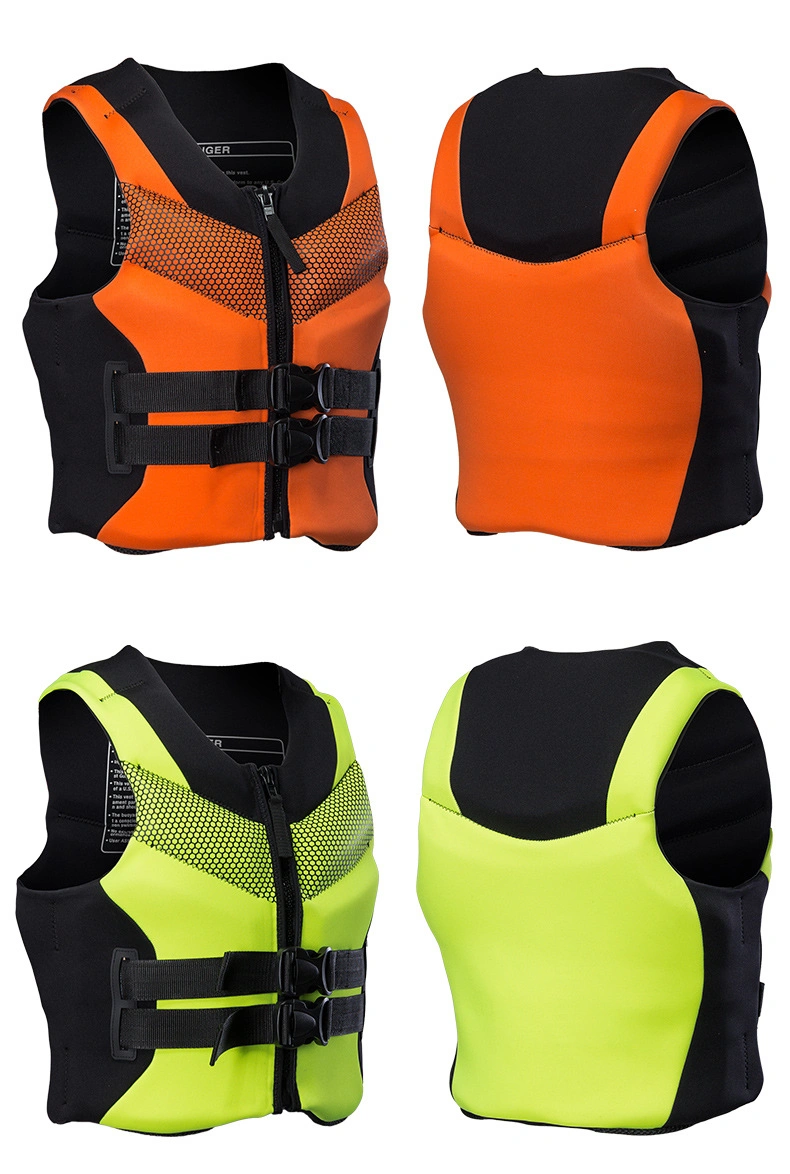 Personalización de la muestra de neopreno traje Mens Waterski Deportes Acuáticos Wakeboard Jetski Chaleco de impacto de seguridad