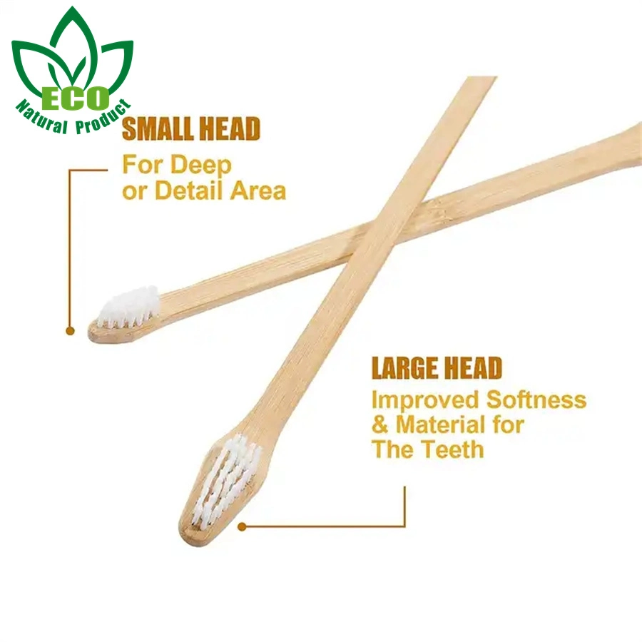 Usine de vendre le bambou brosse à dents Pet double face de la brosse de nettoyage des dents de chien chiot brosse dentaire pour les petites et les animaux de compagnie de grande race