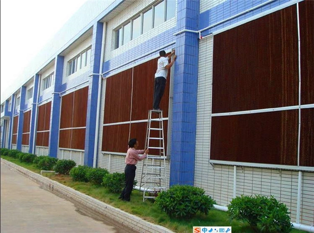 Equipamento de refrigeração bloco de refrigeração evaporativo para oficina e quinta