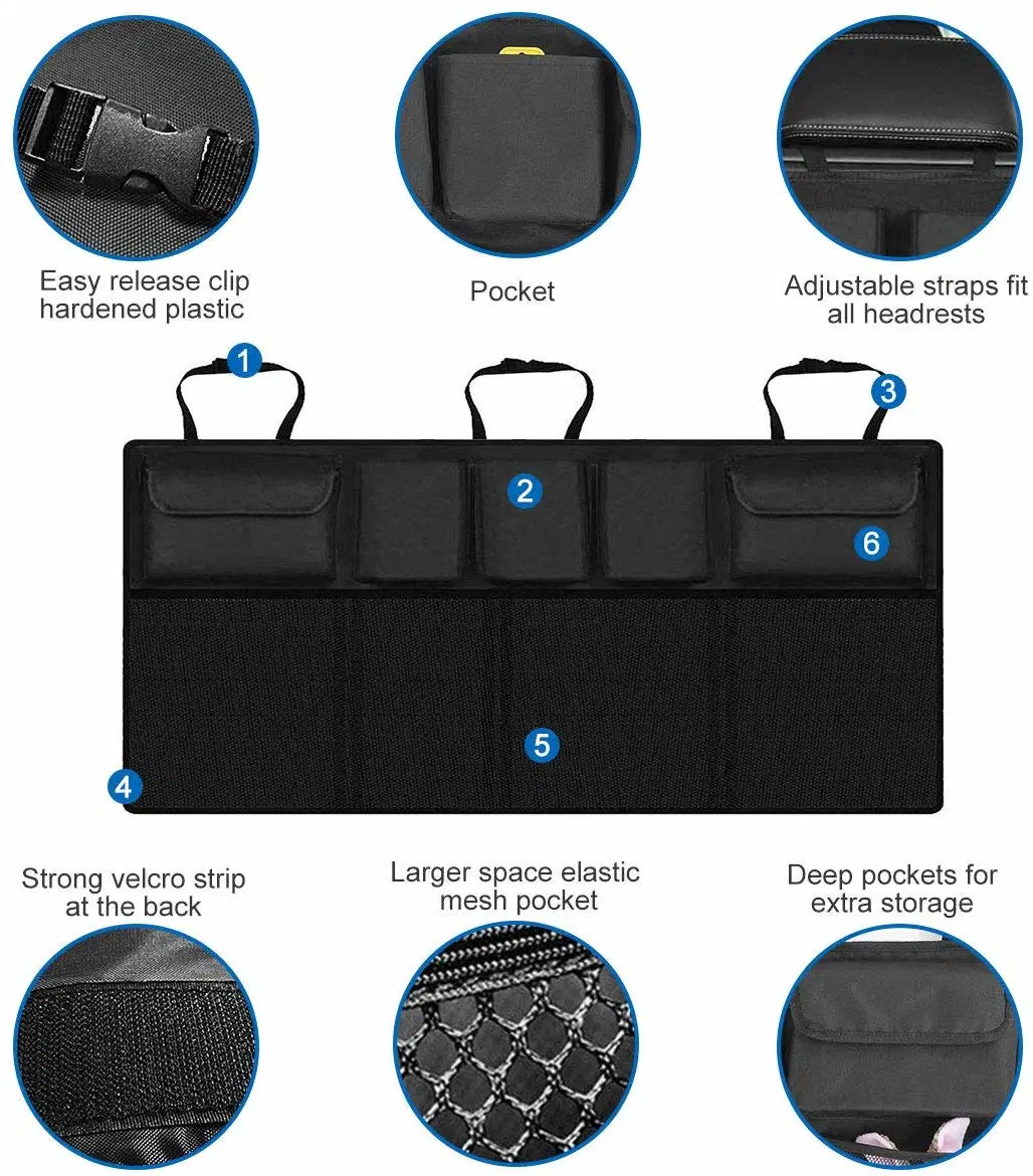 Car Cargo Trunk Storage Organizer Bag for Truck, SUV, Van with Adjustable Straps Wyz13107