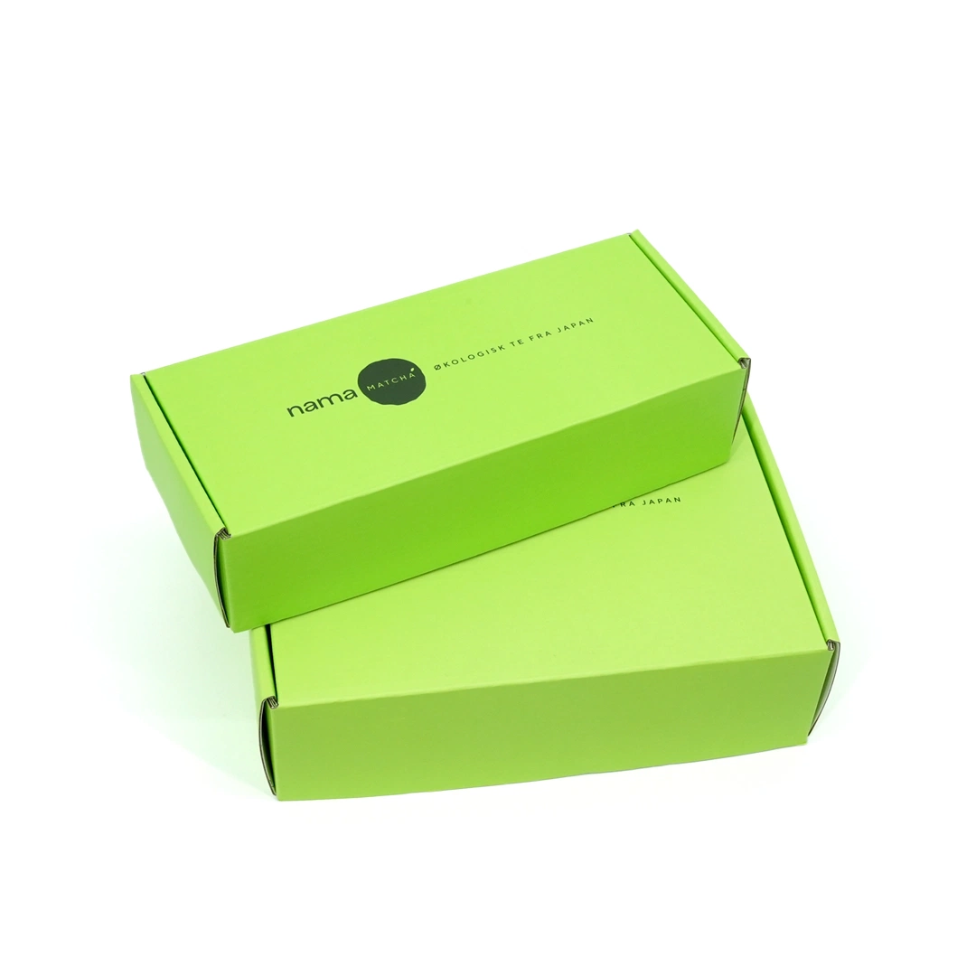 Light Green Custom Size Household Candle Gift Packaging Box with Corrugate Insert