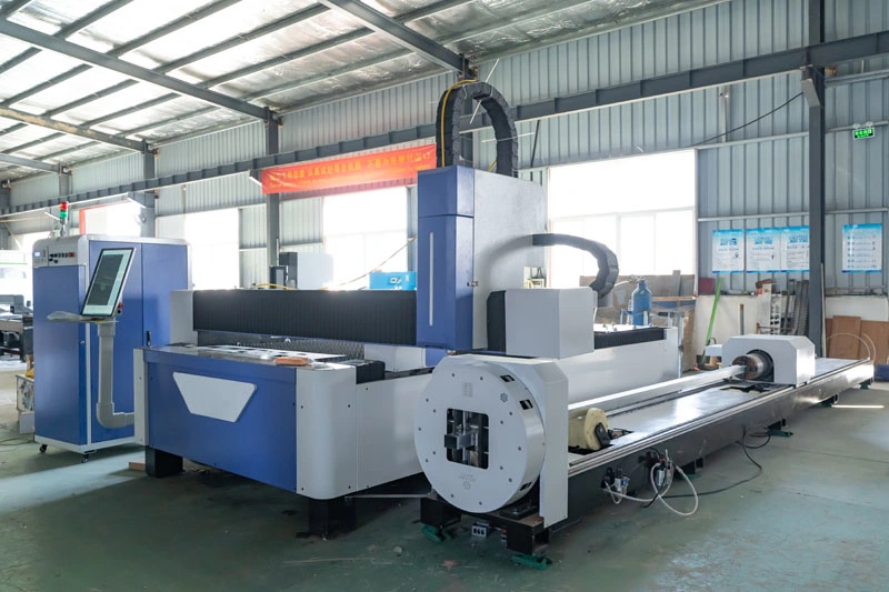 Low Cost Steel Tube and Plate Pipe Fiber Tube Laser Cutting Machine Hot Sale