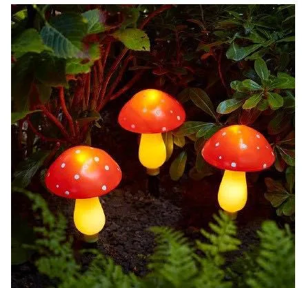 LED Outdoor Waterproof Solar Mushroom Decorative Garden Lawn Light