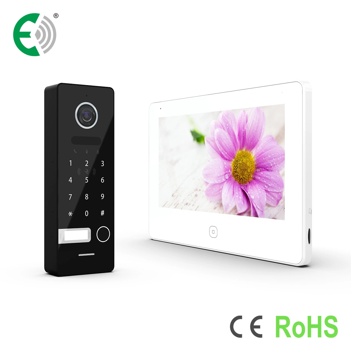 2 Wire IP&WiFi Video Doorphone with Touch Screen Home Use