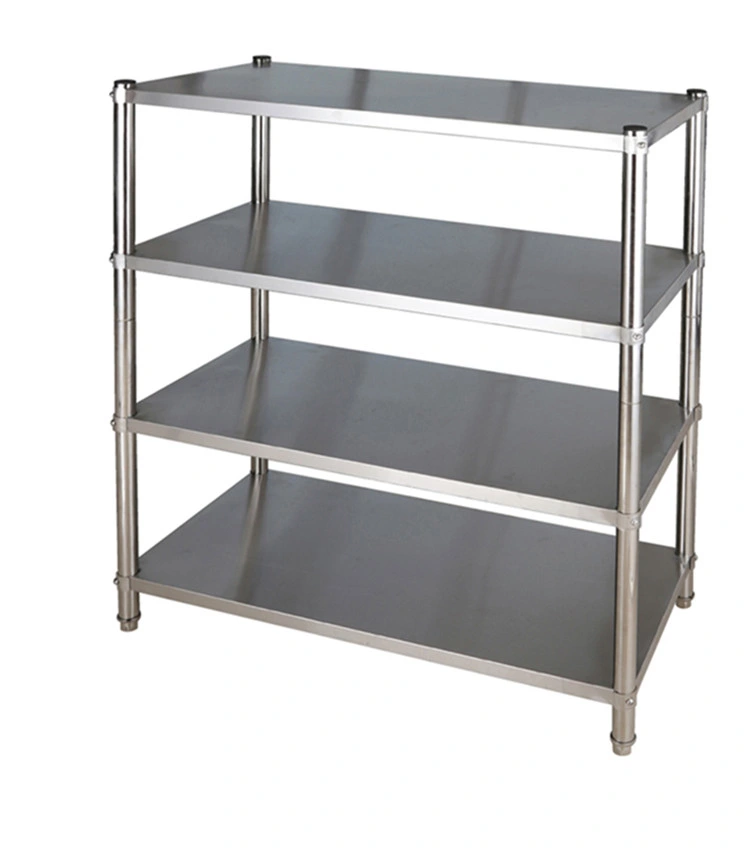 304 Edelstahl-Sheet-Regale Regal 4 Tier-Regale für Küchenlager