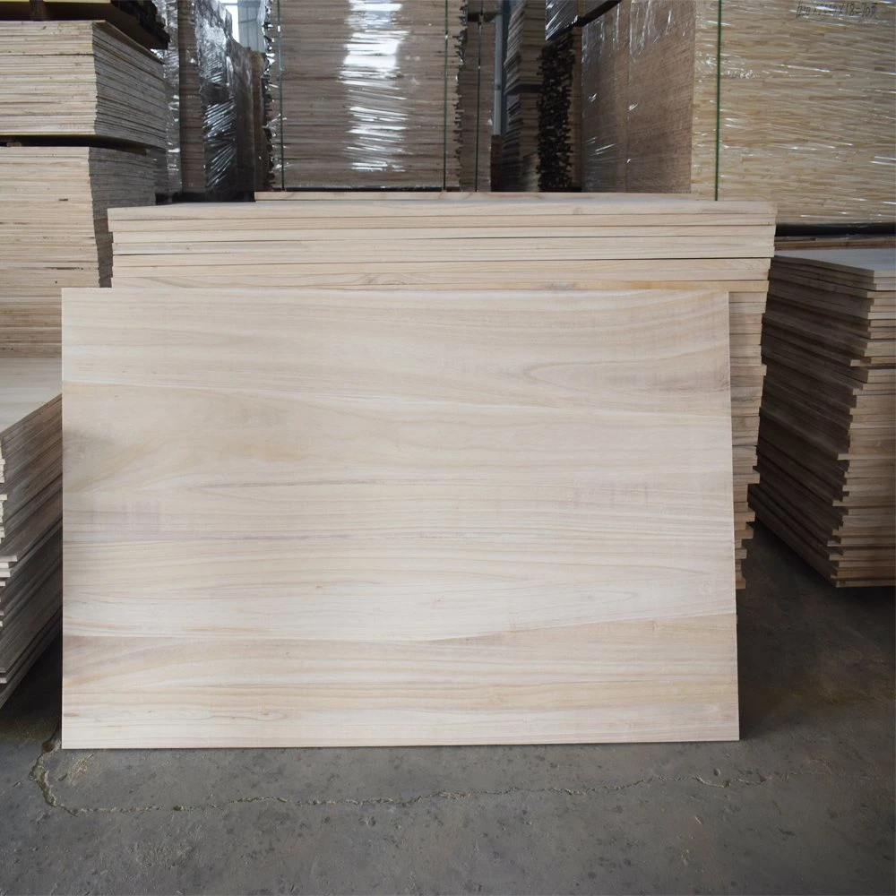 Competitive Wood Coffin Material Solid Paulownia Wood Panel for Europe