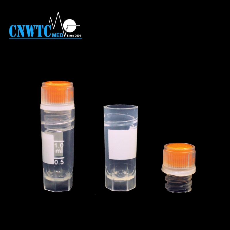 Laboratorio de Plástico PP 1.8ml 2ml Congelación criogénica tubo viales criogénicos