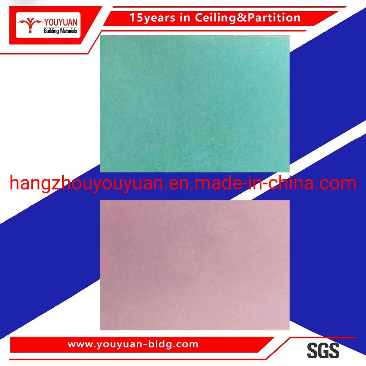 Gypsum Board Waterproof Design Acoustic False Ceiling