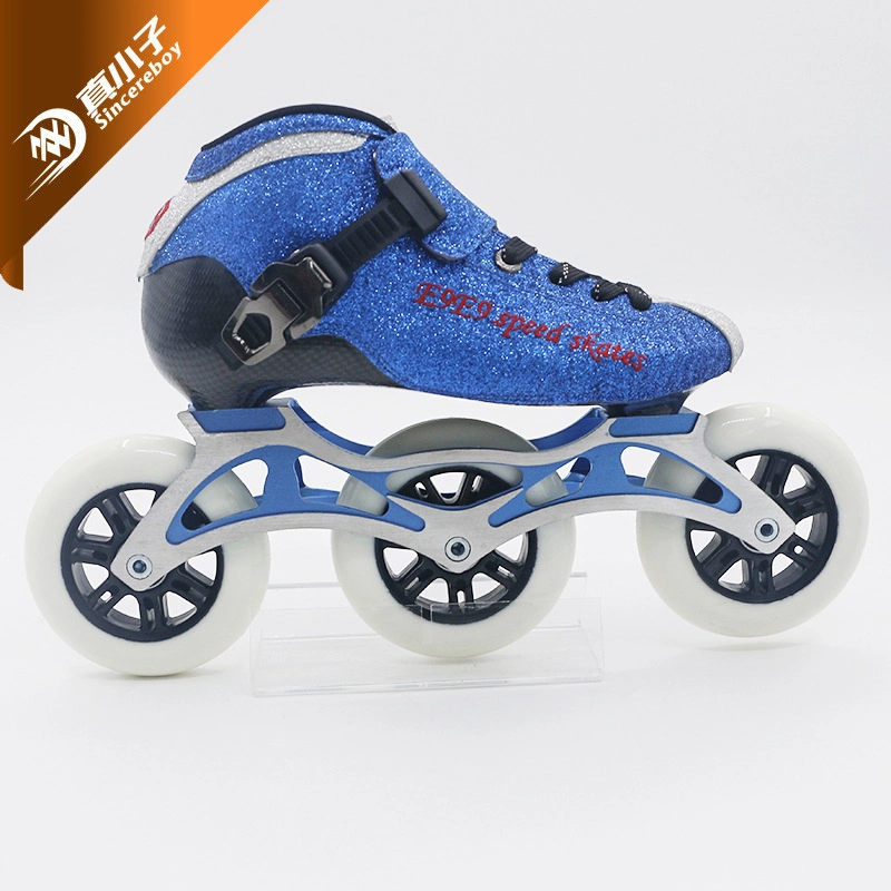 Wholesale/Supplier Men Women Popular Big Wheel Carbon Fiber Durable Racing Ice Inline Speed Skating Roller Shoes for Adult