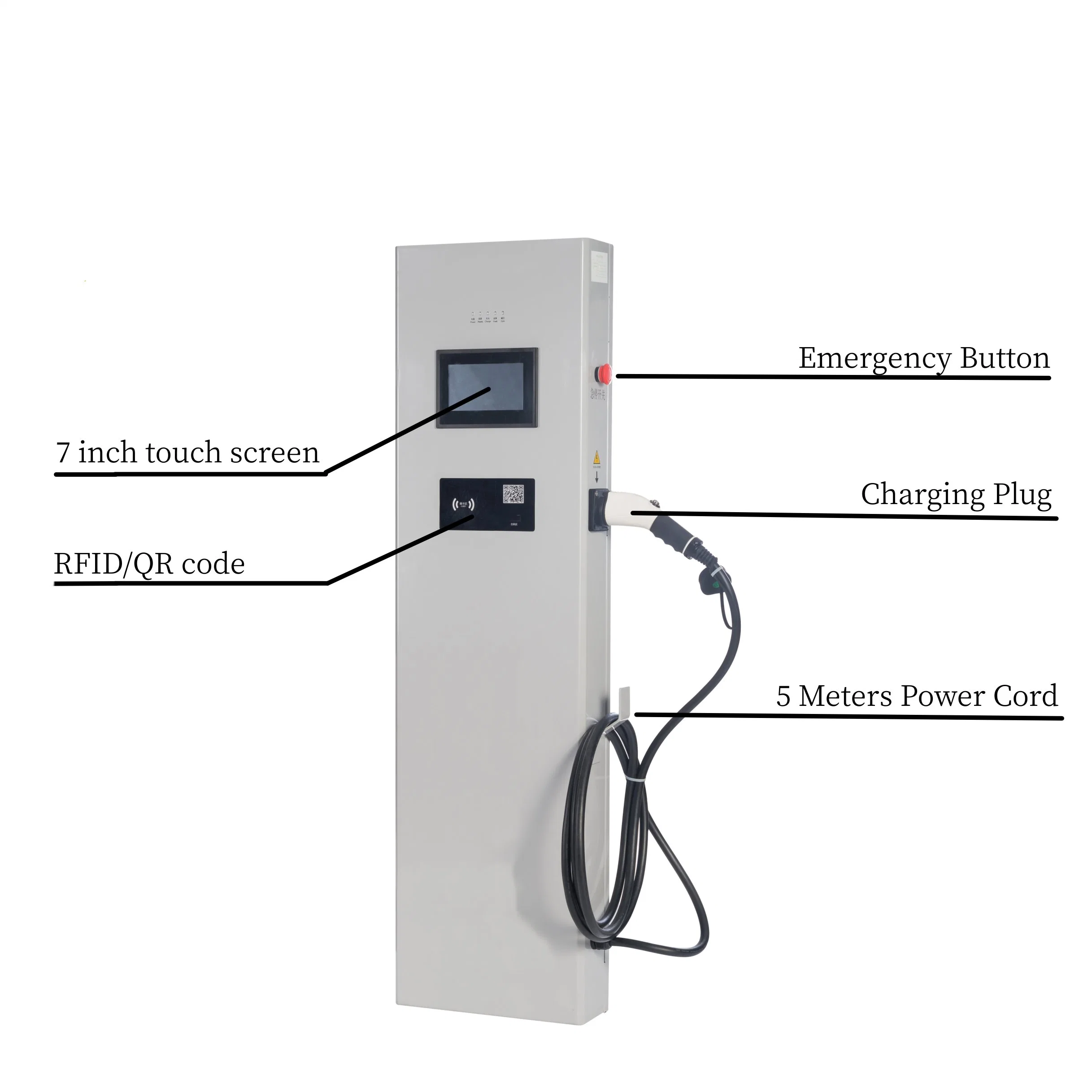 7-22kw AC Single Phase Charger EV on Board Commercial Charging Pile