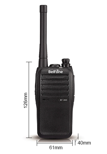 Rádio bidirecional de 8 W com saída de potência elevada de longo alcance Walkie Talkie BF-860