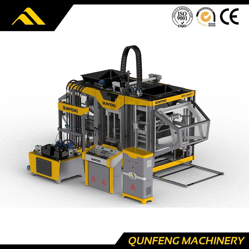 Máquina automática de fabricación de ladrillos de concreto. Máquina automática de ladrillos. Máquina de bloques.