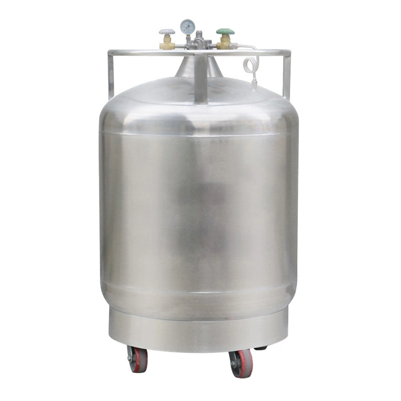 Stainless Steel 240~500L Cryogen Liquid Nitrogen Self Pressure Tank Chemical Storage Containers