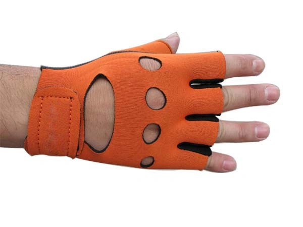 Dedo Cut-Half Deportes Guantes de neopreno de apoyo (SG-005).