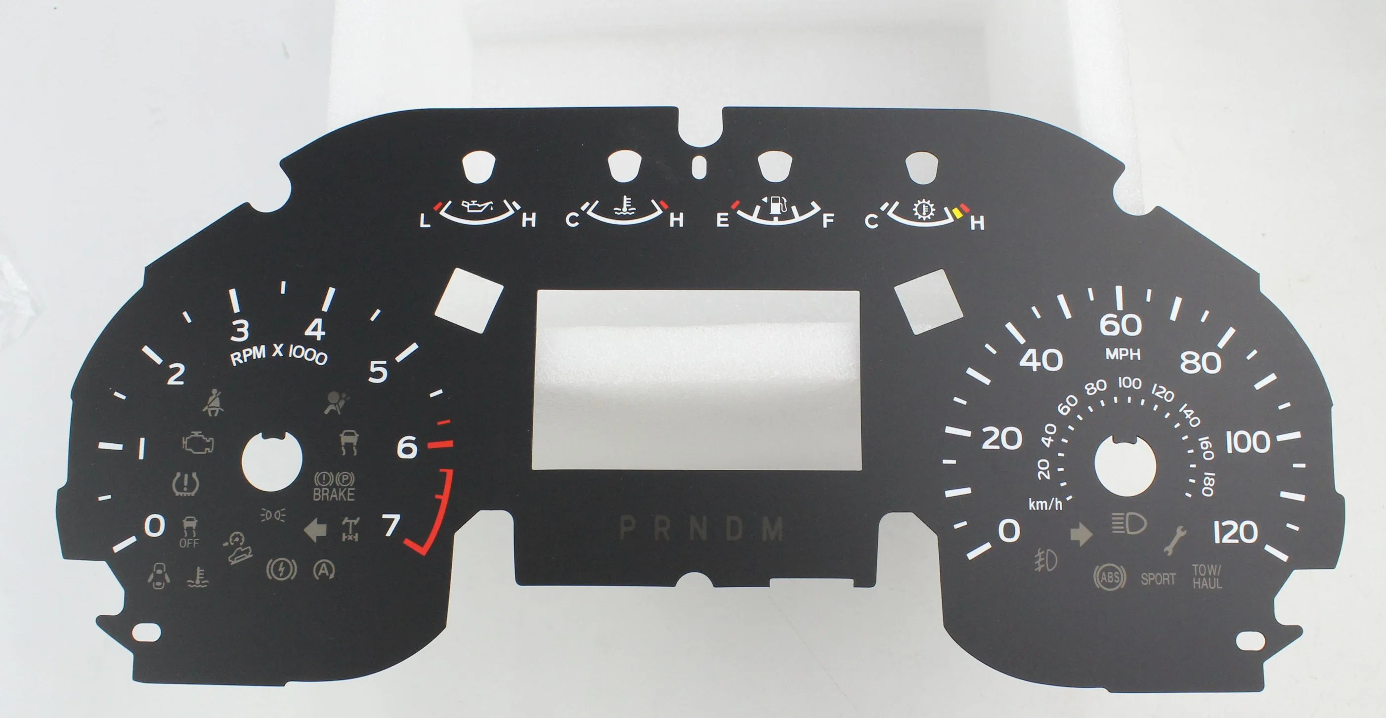 Fe-MD057 Custom Universal Automobile Plastic Auto Dashboard Dial PC