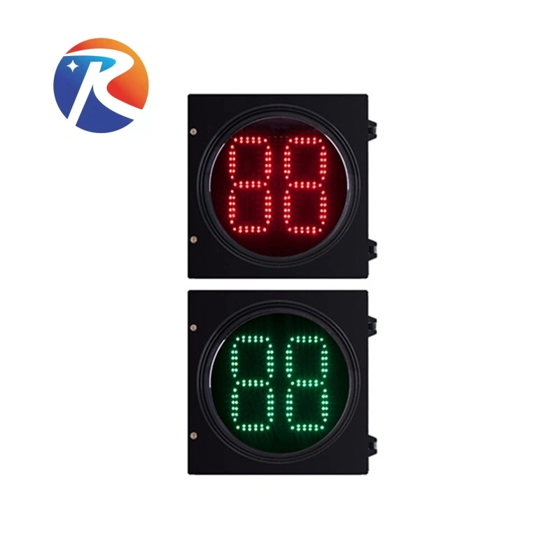 All in One Design Power Supply Red Yellow and Green Pedestrian Traffic Signal Light
