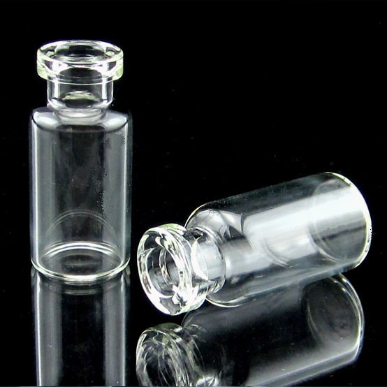 2r 2ml Tubular Injection Clear Glass Vial with Rubber Stopper and Aluminum-Plastic Cap