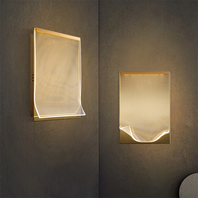 Moda moderna pared de LED acrílico Luz Sconce para Living Room, Corredor