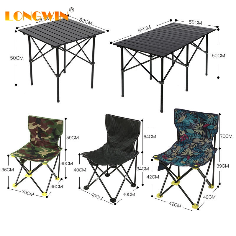 تعيين الكراسي طي الطعام Camping High Wood tables Garden Wooden طاولة خارجية ومقعد مطليين من خشب الصنوبر حديث الطراز قابل للطي