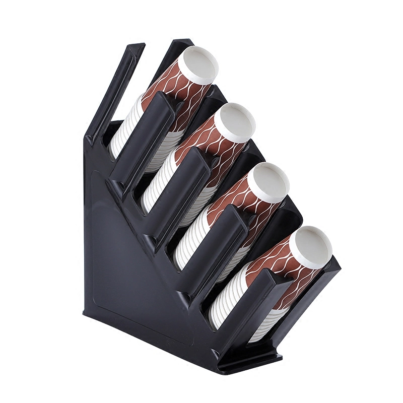 PP Hotel/Coffee Shop/Restaurant 4 Grids Display Rack Cup Holder