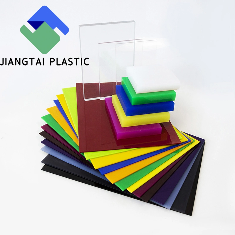 Jiangtai Plastic 2mm 3mm Flexible Cast Extruded Perspex Lucite Acrylic Color 4X8 Sheet Board