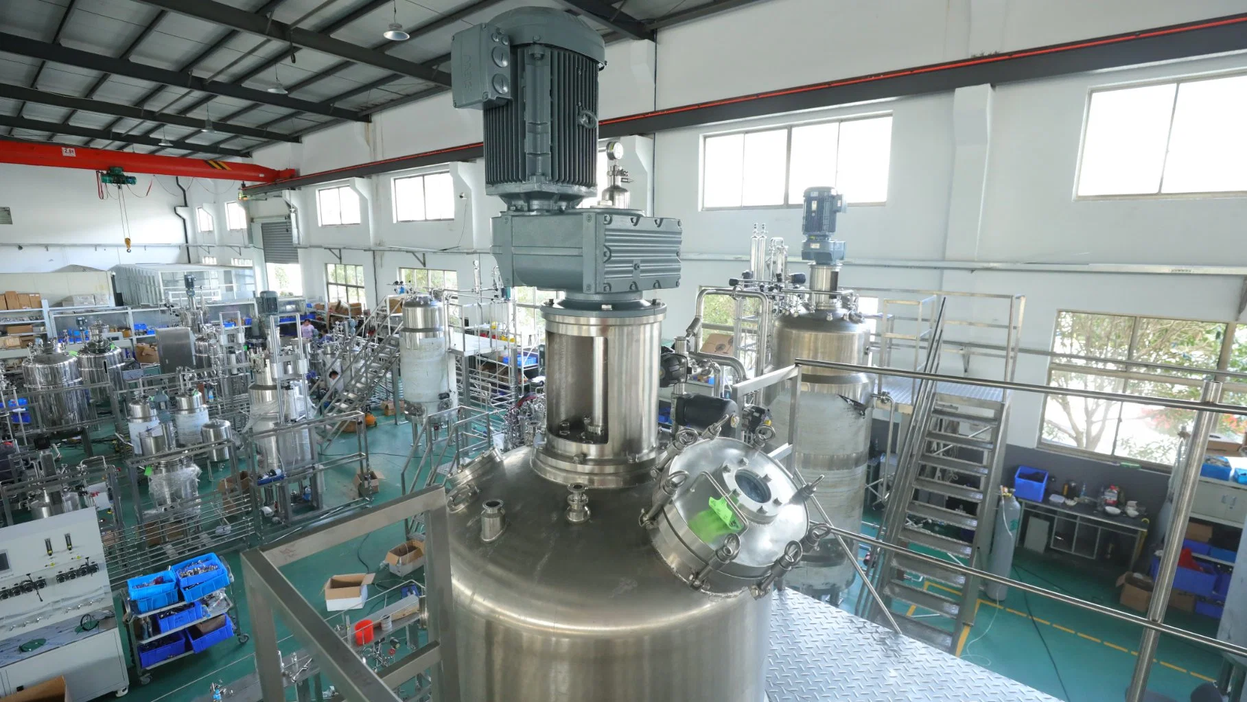 10L/15L/20L/30L/50L/100L/300L/500L/800L/1000lcontinuous Stirred Tank Stainless Steel Fixed Bed Fermentor/Bioreactor Used for Chemical, Food, Pharmacy