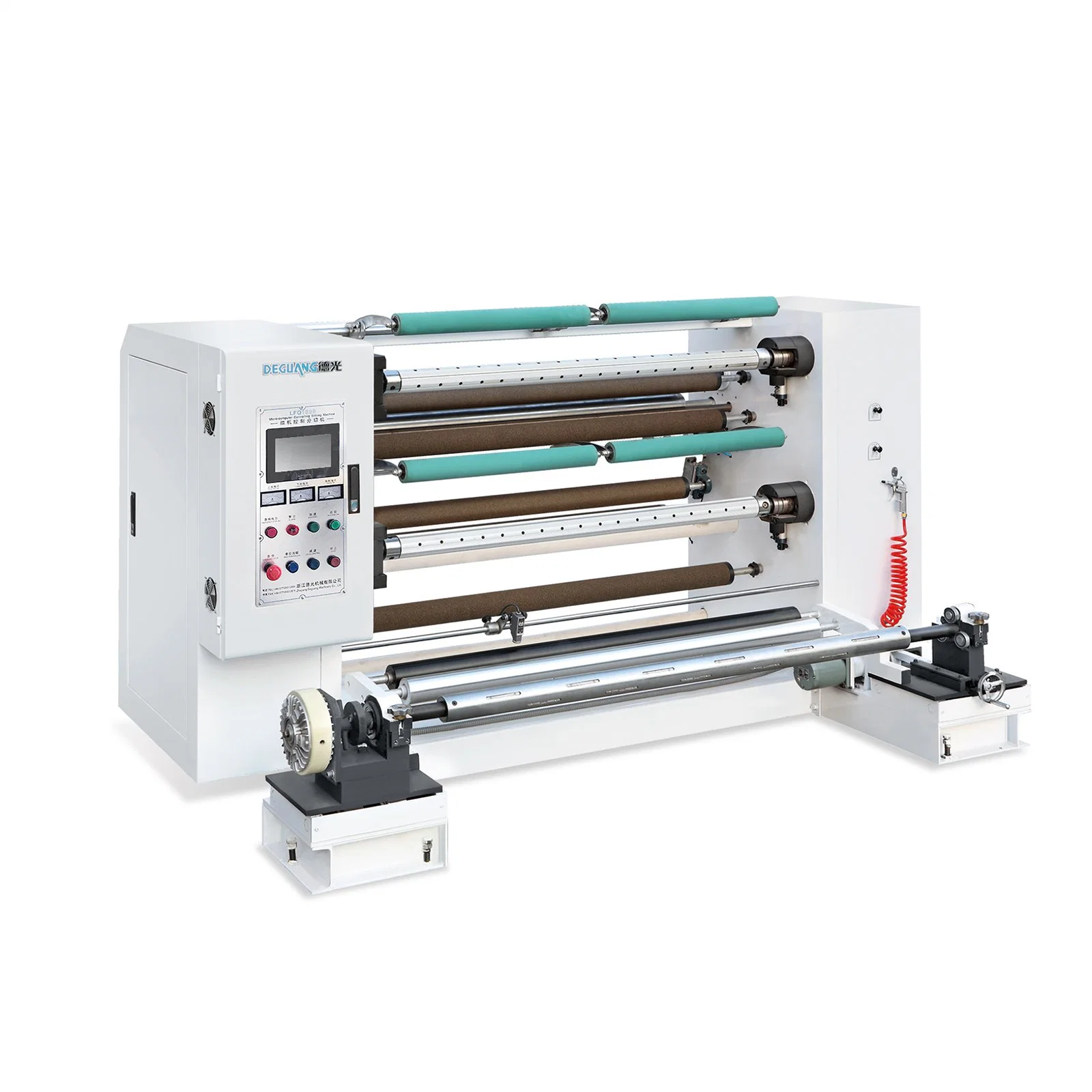 Máquina de corte de rollo de papel Jumbo rebobinadora Film de corte de rollo de la máquina de corte