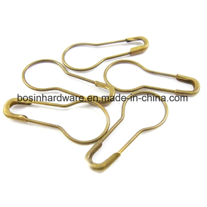 Nickel Plated Steel Metal Safety Pin 6 Sizes