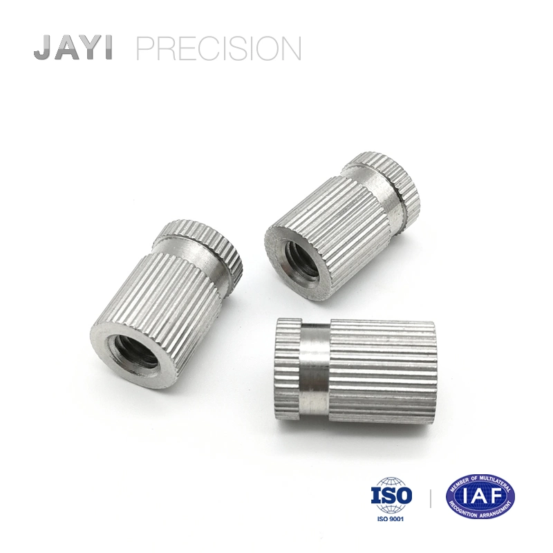 Carbon Steel with Zinc Plated Insert Nut Straight Knurling