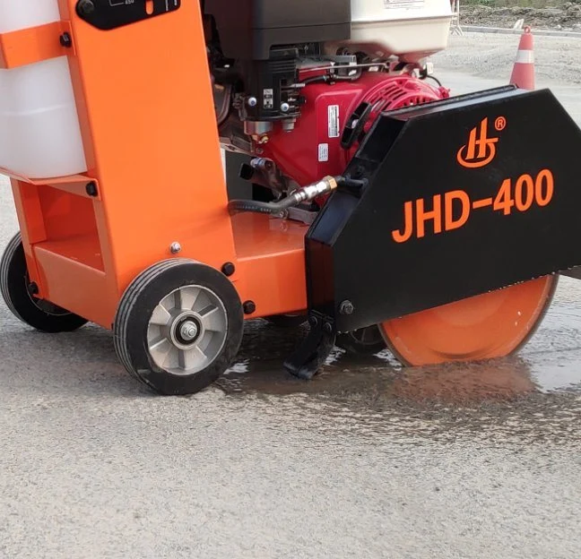 Walk-Behind Concrete Saw for Asphalt and Concrete Cutting