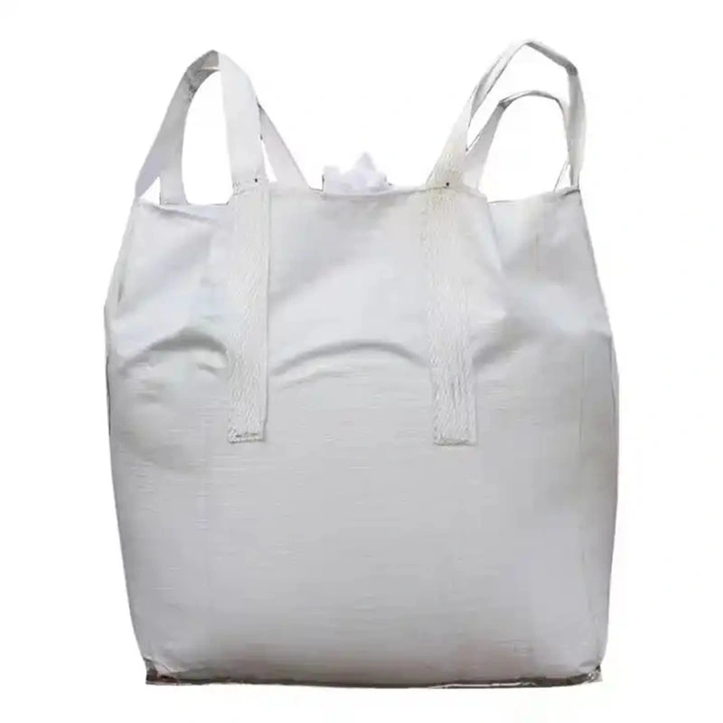 100% Recycle High quality/High cost performance  Bulk Flat Bottom Plastic PP FIBC Green Woven PP Bag for Sand