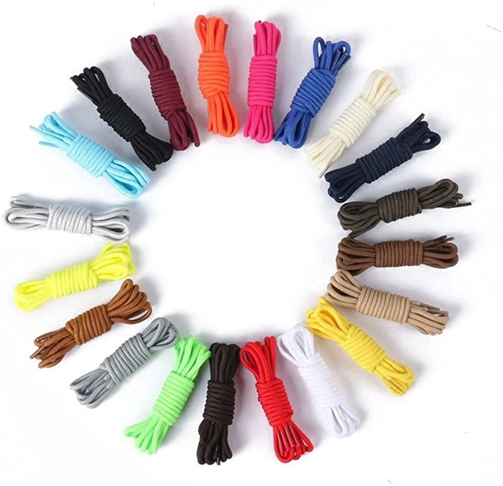 Wholesale/Supplier Custom 29 Colors Fashion Shoe Laces 8 mm Wide Polyester Flat Shoelaces