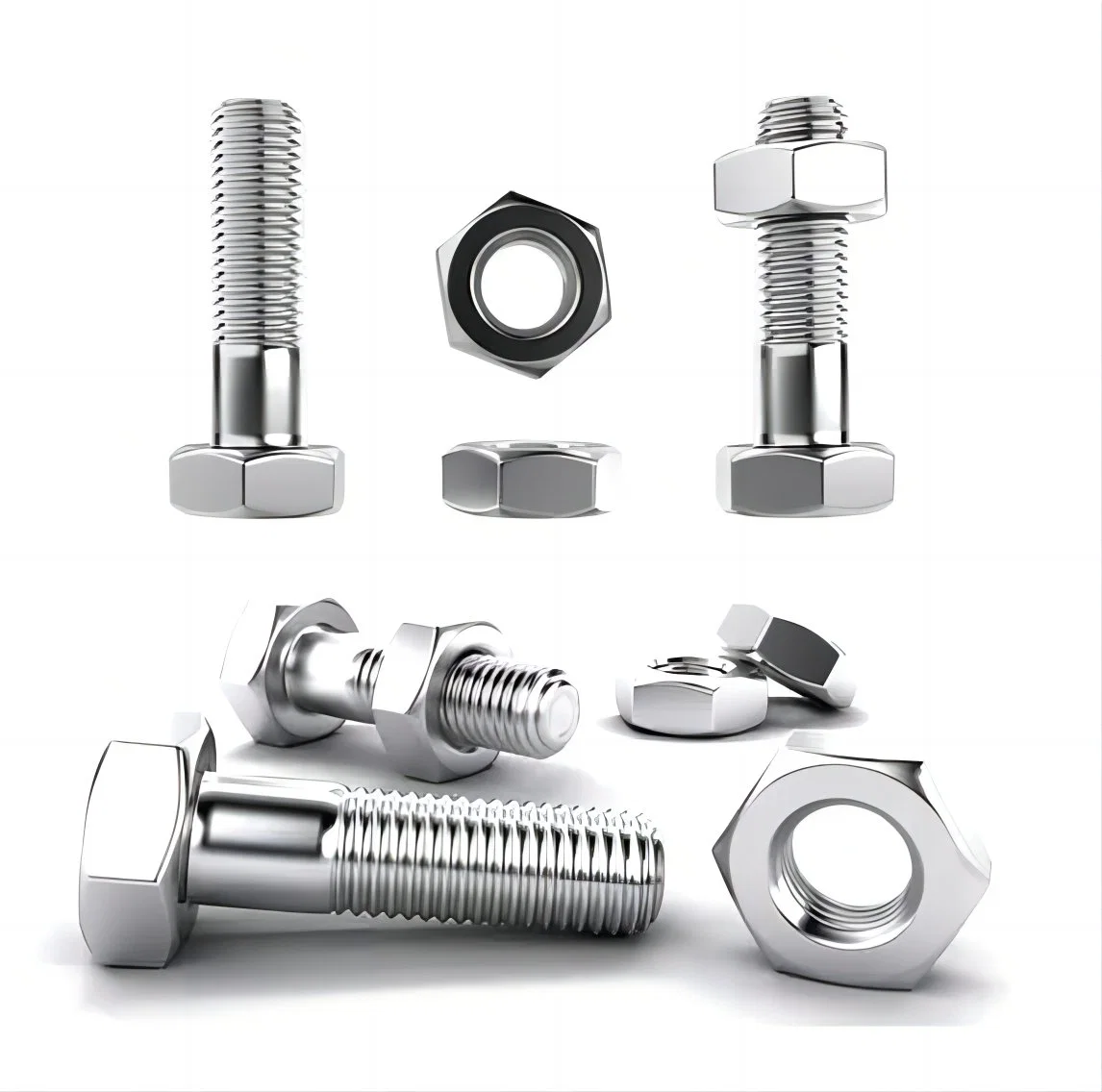 DIN933-Half/Full-Thread-Stainless-Steel-Carbon-Steel-Bolts-and-Nuts