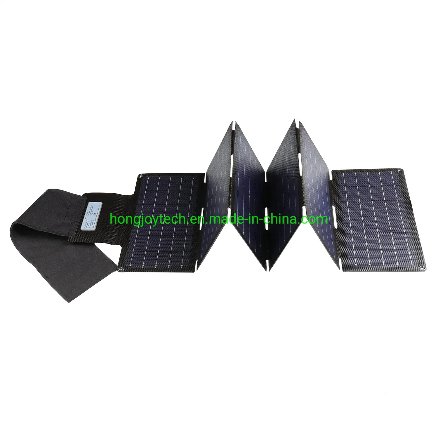 الطاقة الخضراء الخارجية ETFE خلايا السليكون أحادية البلورات القابلة للطي القابلة للطي شاحن طاقة الوحدة الاحتياطي بعيدًا عن الشبكة بقدرة 90 واط 80 واط، طيّ 100 واط اللوحة الكهروضوئية الشمسية