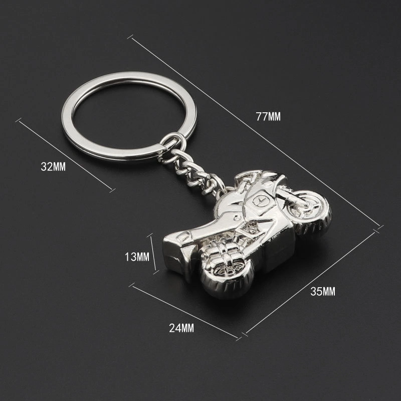 3D-моделирование пустого логотипа для мотоцикла Mini Heavy Motorcycle Key Chain Retro Color Advertising Advertising Advertising Gift Alloy Metal Keychain