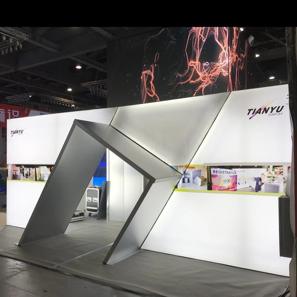 Más barato DIY Exposición Modular stand para ferias