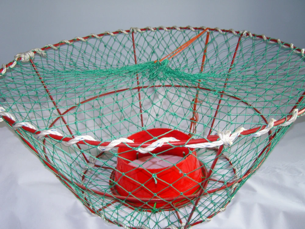 Crab Creel with Steel Frame for Fishing Tackles