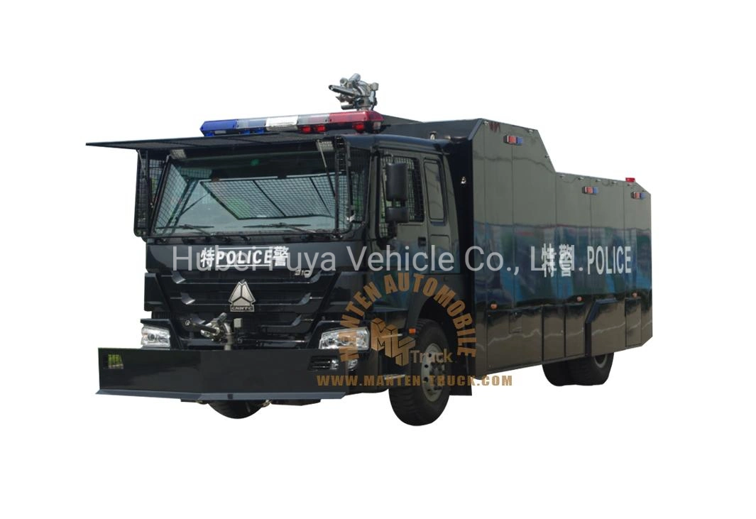 Sinotruk 10000liter Water Canno Public Security Maintenance Vehicle